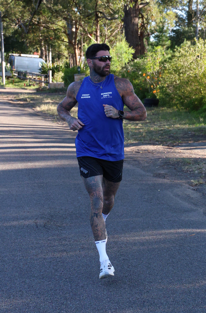 Running Dept Tech Singlet - Cobalt