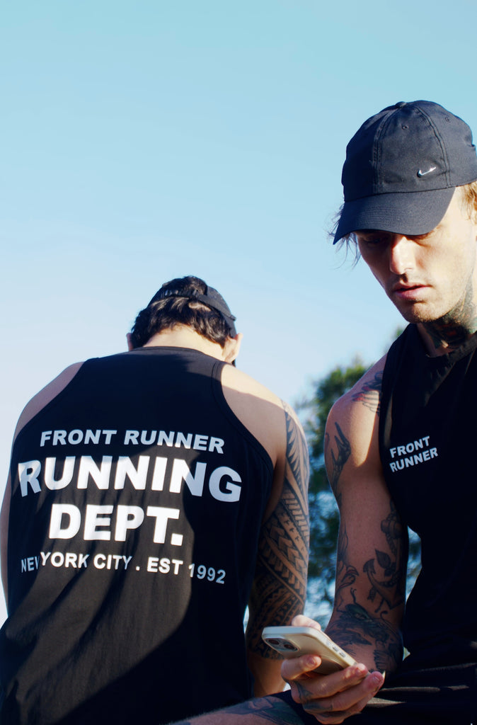 Running Dept Singlet - Black