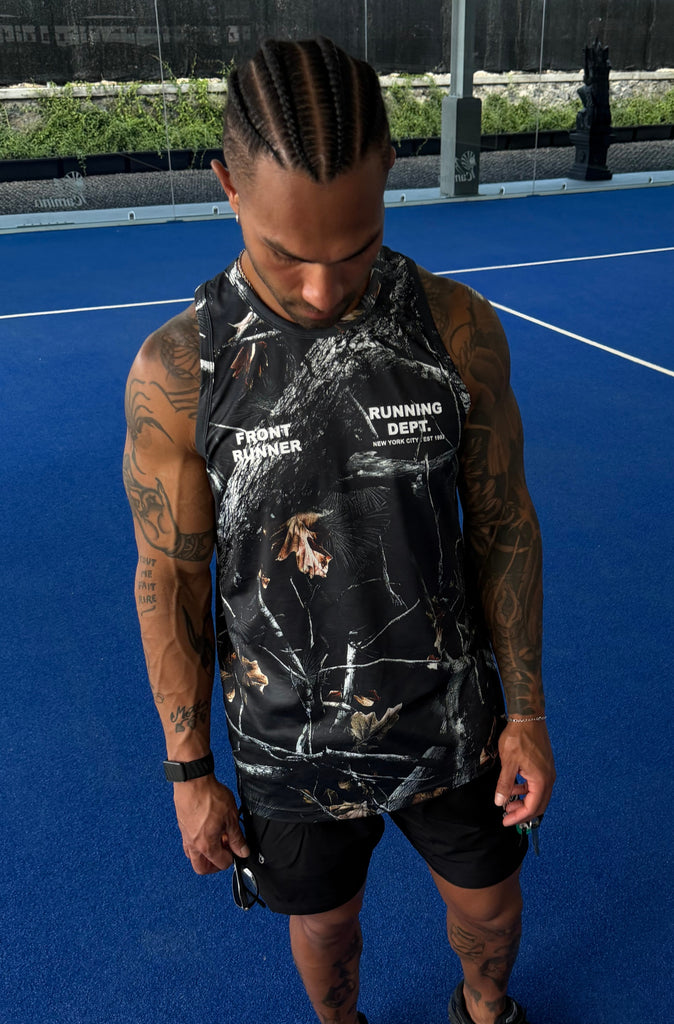 Running Dept Tech Singlet Night Camo