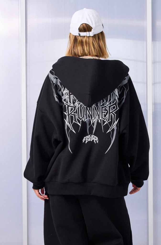 Sigil Zip Hoodie Black