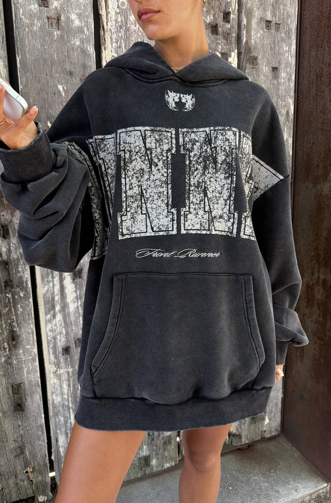 Essence Hoodie Washed Black