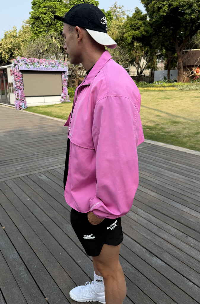 Fracture Bomber Jacket Bubblegum