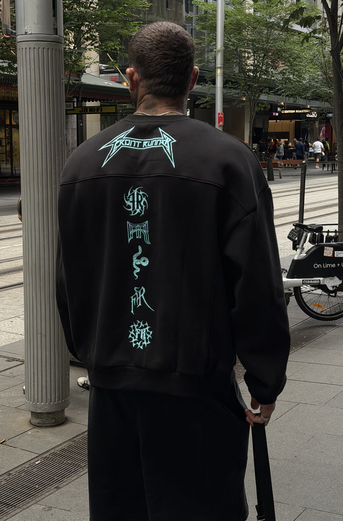 Pyro Crewneck Black Tiffany [men]