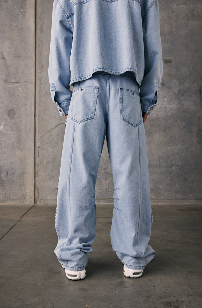 Viper Cargo Pant - Ice Denim