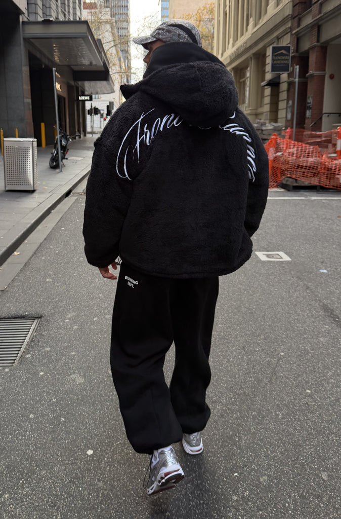 FR Hooded Sherpa Jacket Black