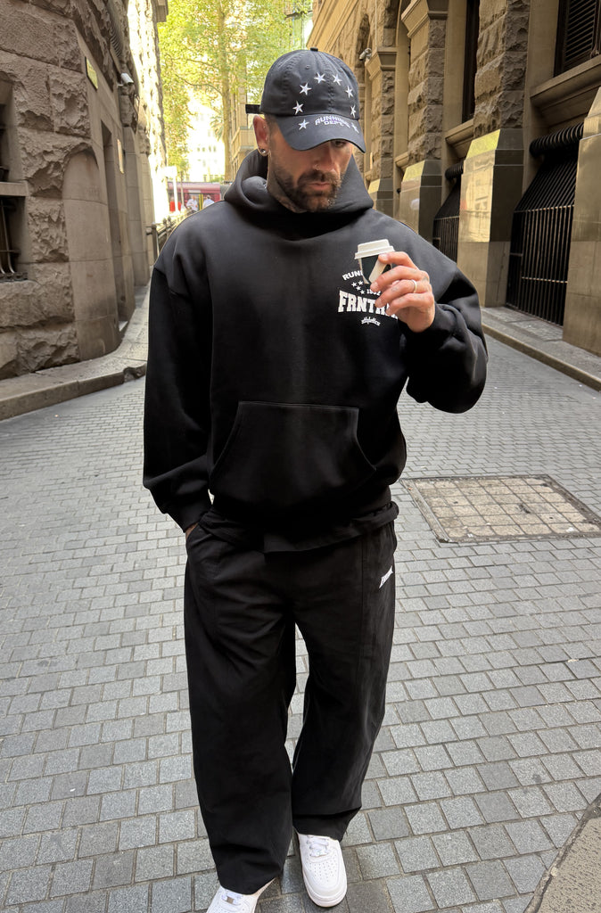 FRNTRNR ESTD Hoodie Black