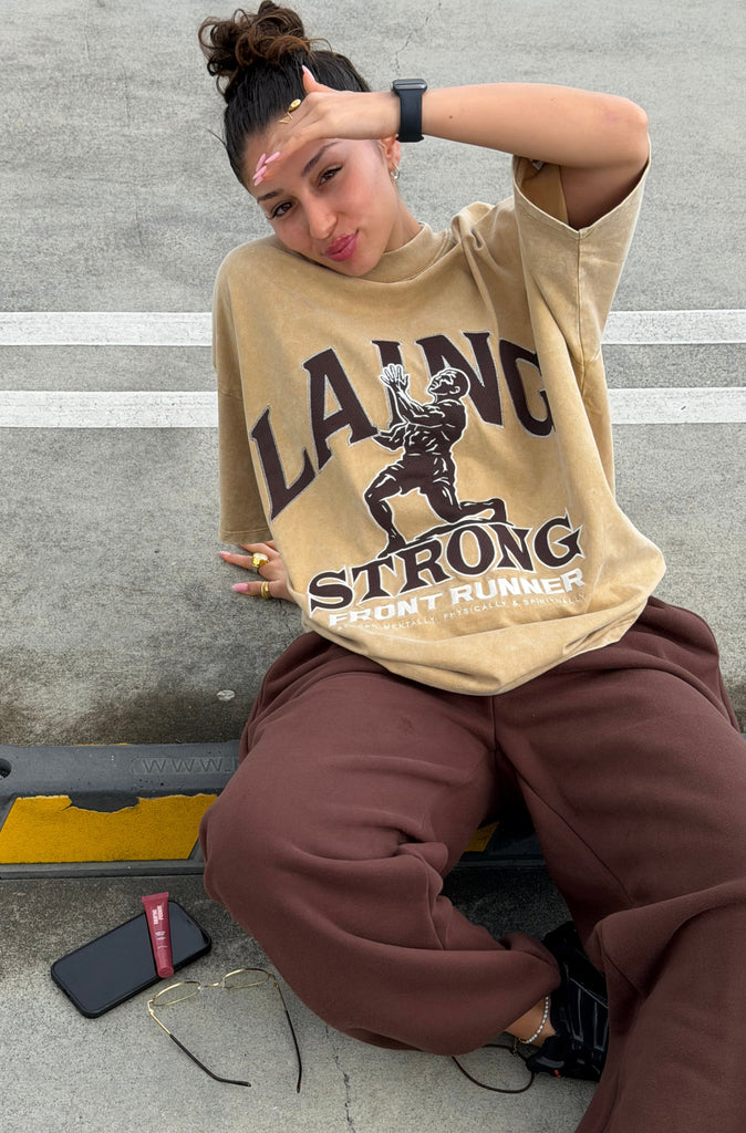 Strongman Legacy Tee Tan Wash