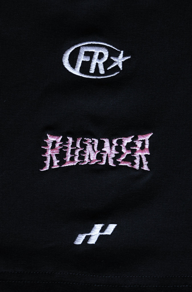 Impact Grid Nano Tee - Black Pink
