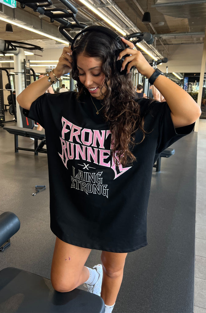 Lead the Charge Tee - Black Bubblegum