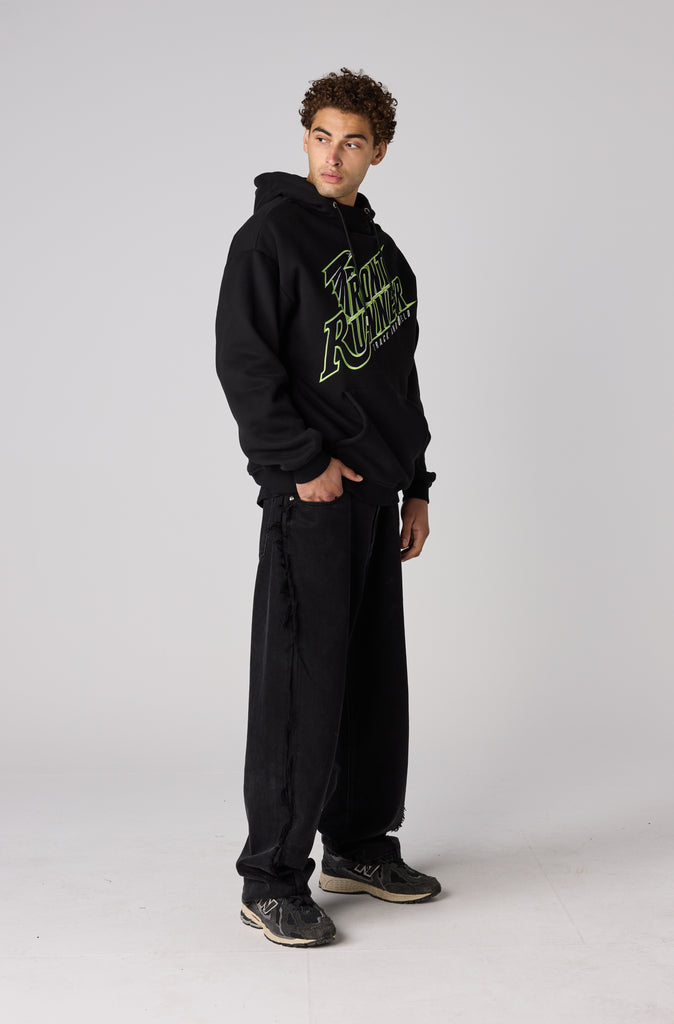 T&F Hoodie - Black Lime
