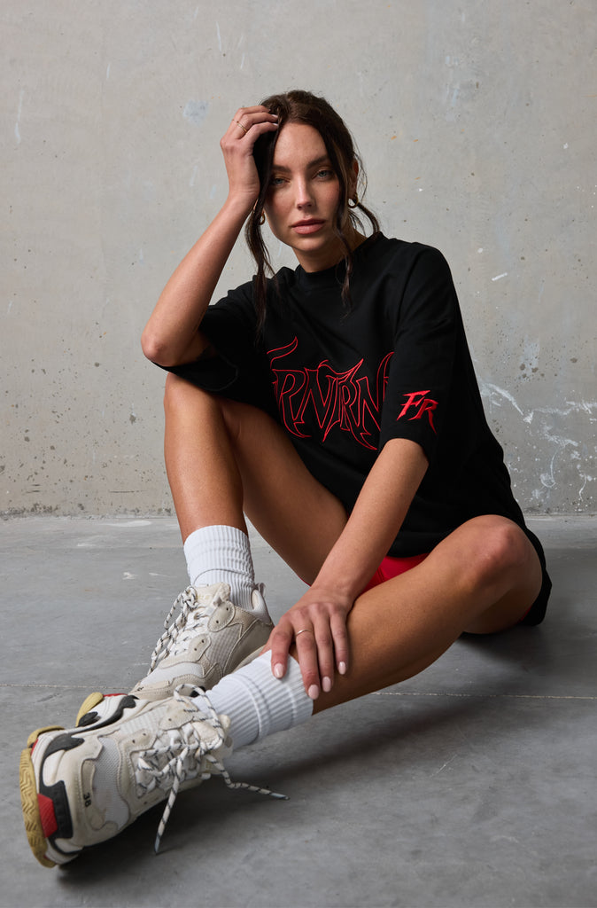 Thorned Legacy Tee - Black Red
