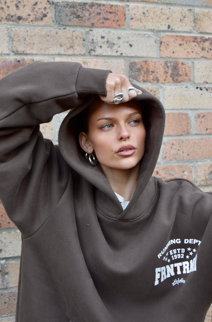 FRNTRNR ESTD Hoodie Mocha