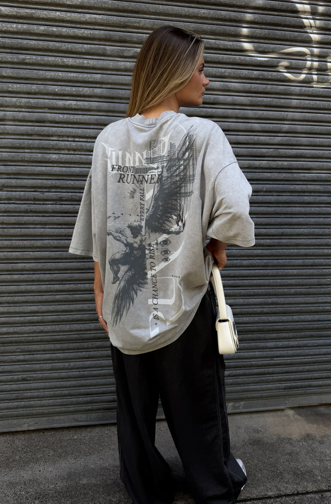 Fall & Rise Tee Concrete