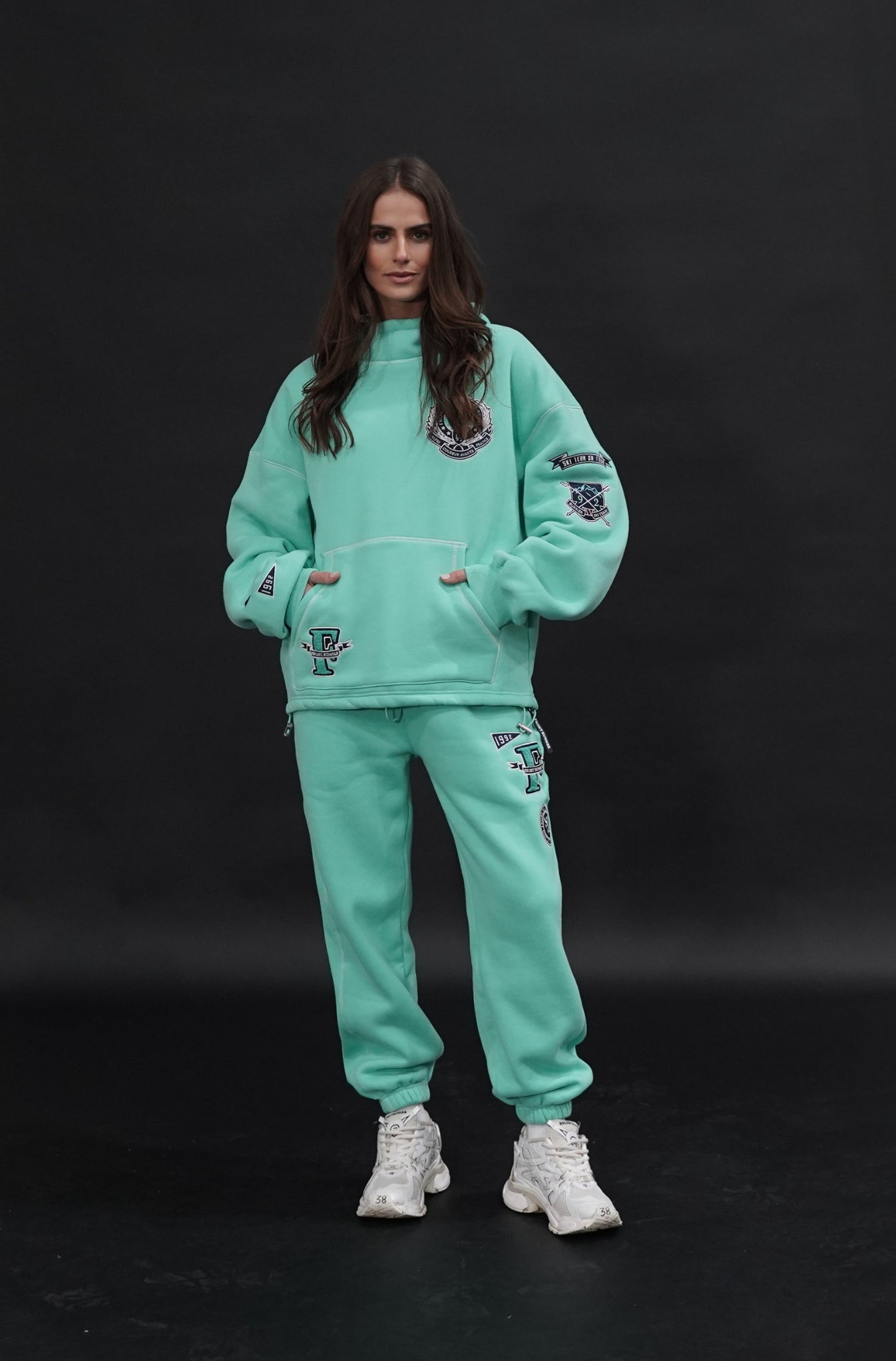 Ski Team Hoodie - Aqua