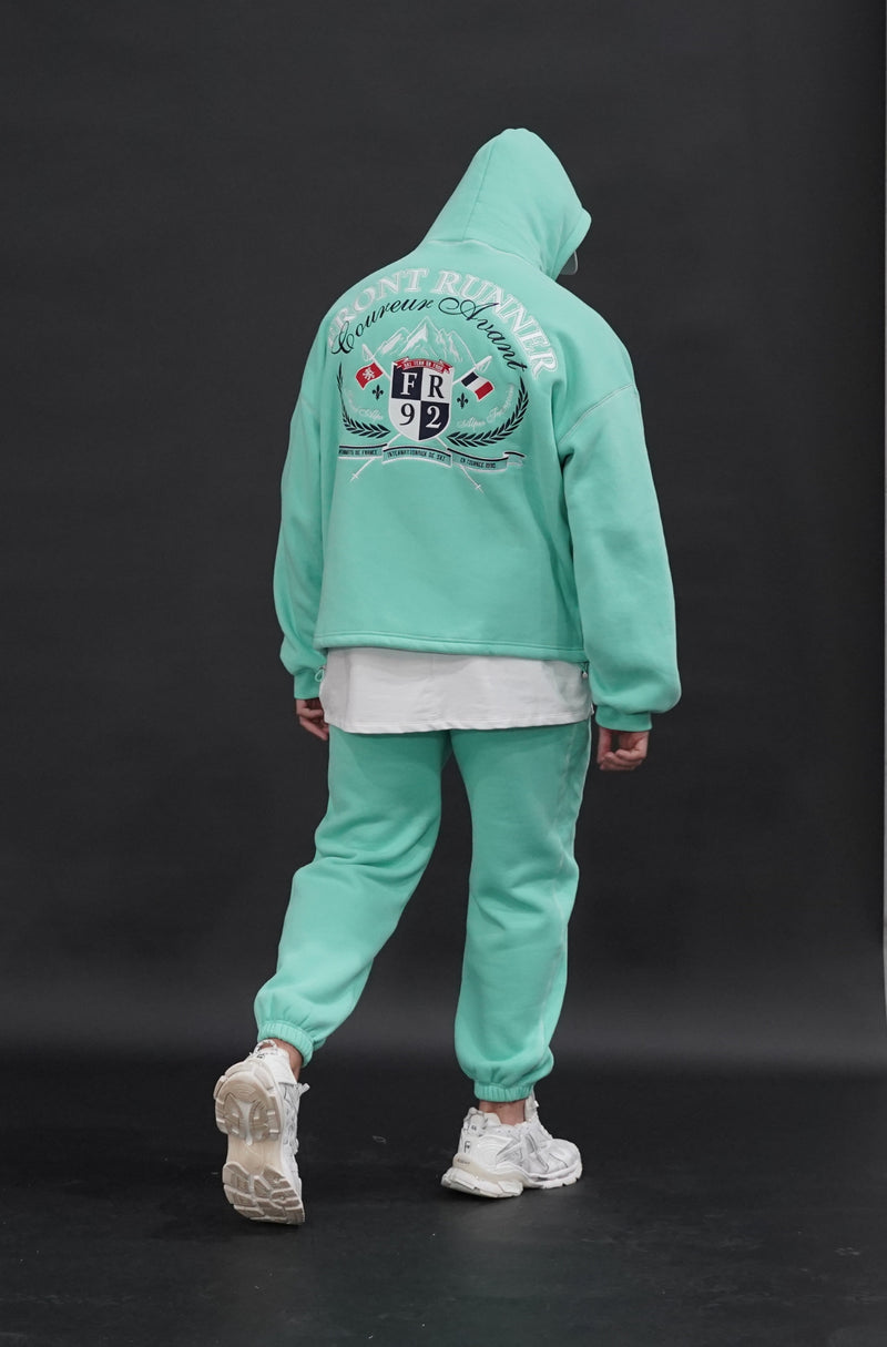 Ski Team Hoodie - Aqua