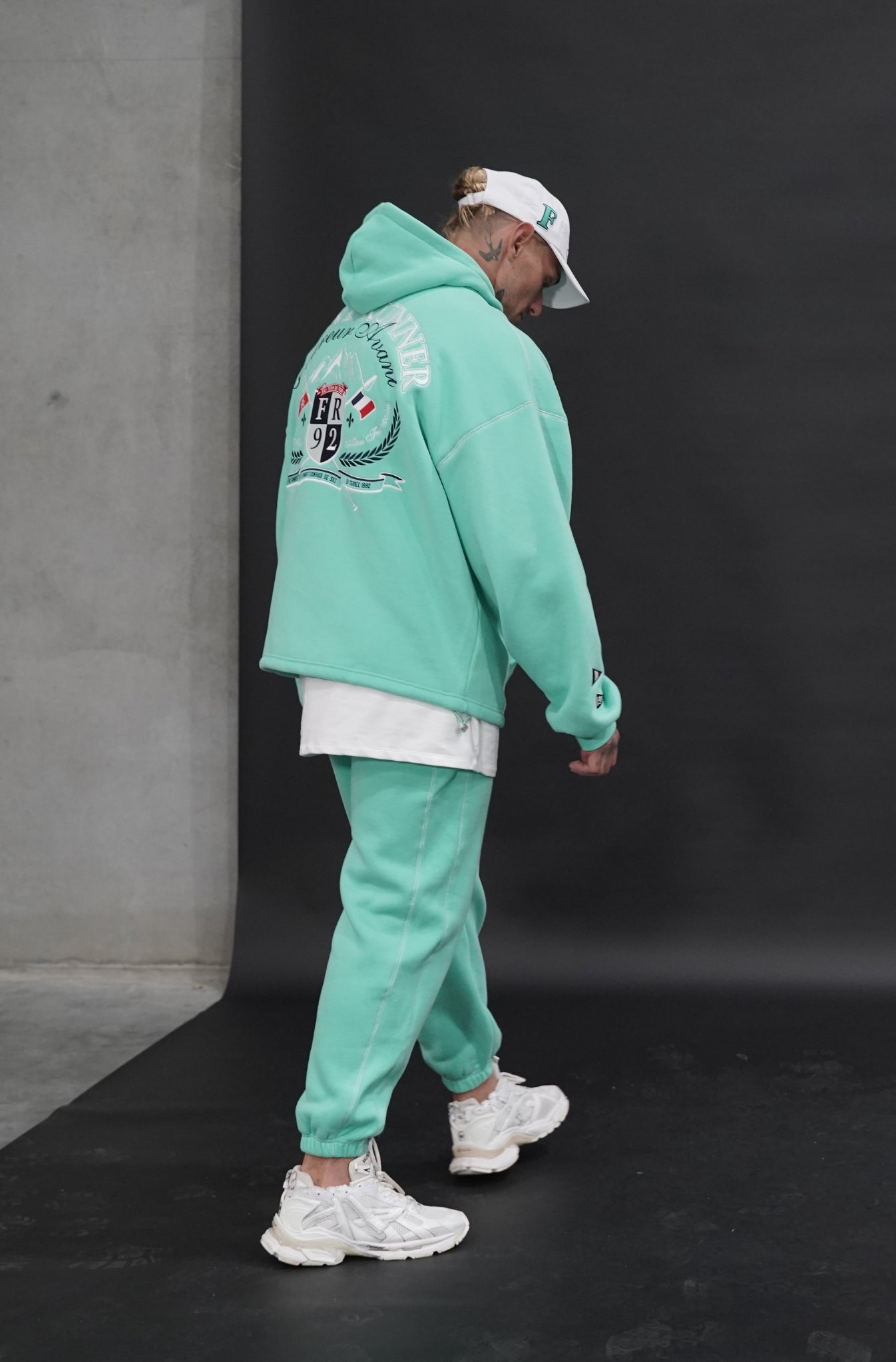 Ski Team Hoodie - Aqua