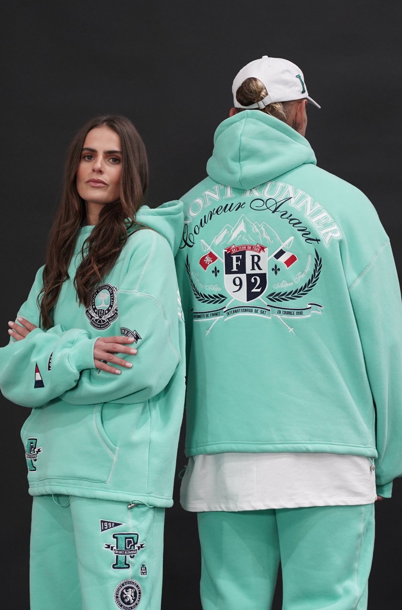 Ski Team Hoodie - Aqua
