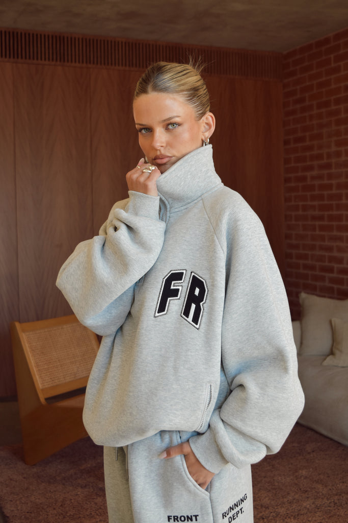 Classic Running Dept. 1/4 Zip Grey Marle