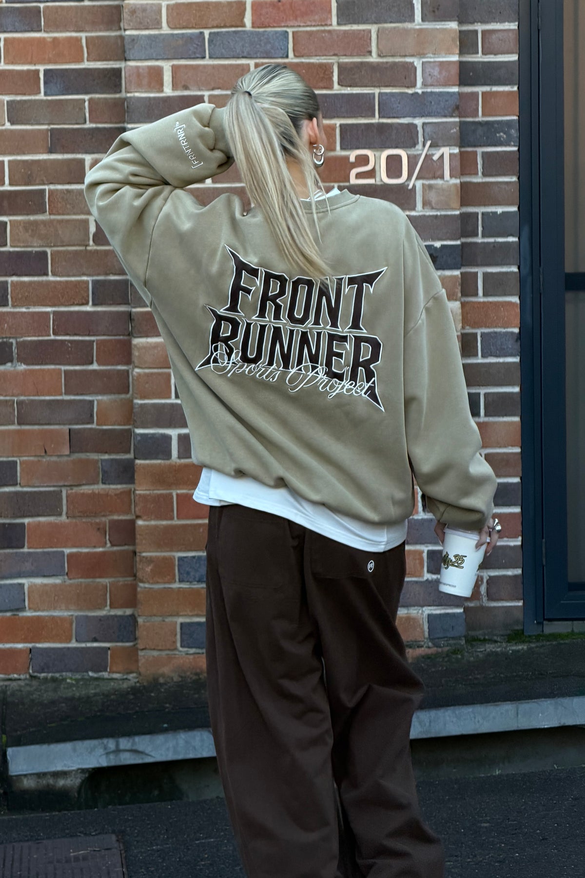 Collusion Crewneck Washed Tan [women]