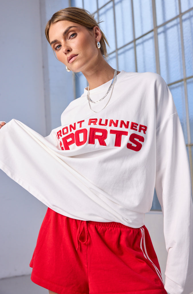 Studio L/S Tee White
