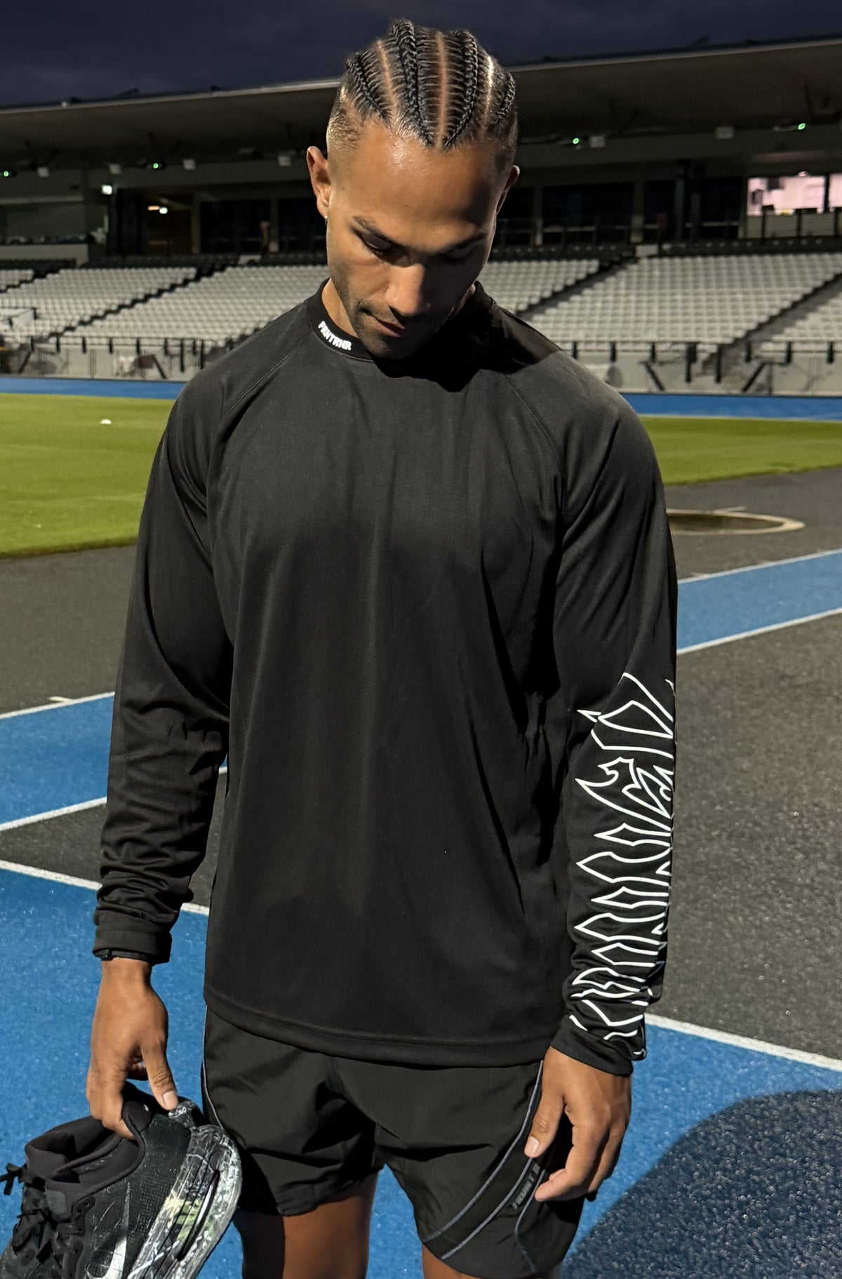 Fracture L/S Top Black [men]