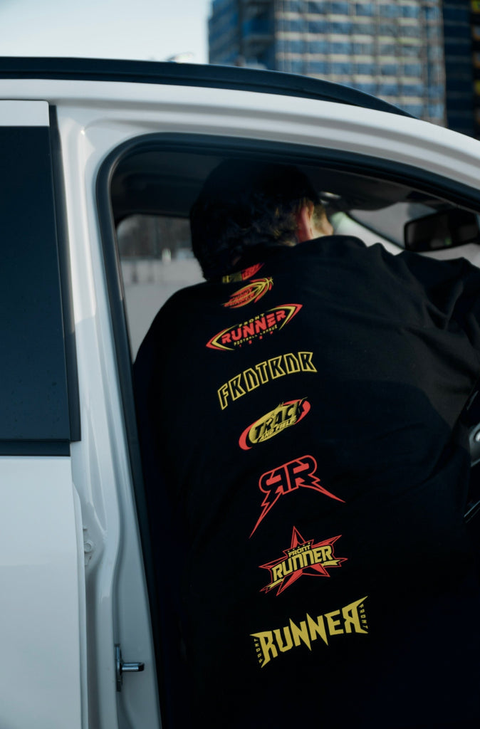 SS Runner Logo Tee Black Fire