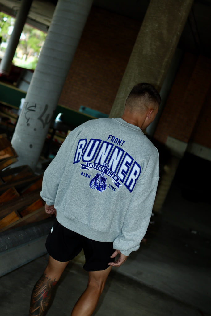 Ringside Crewneck - Grey Marle