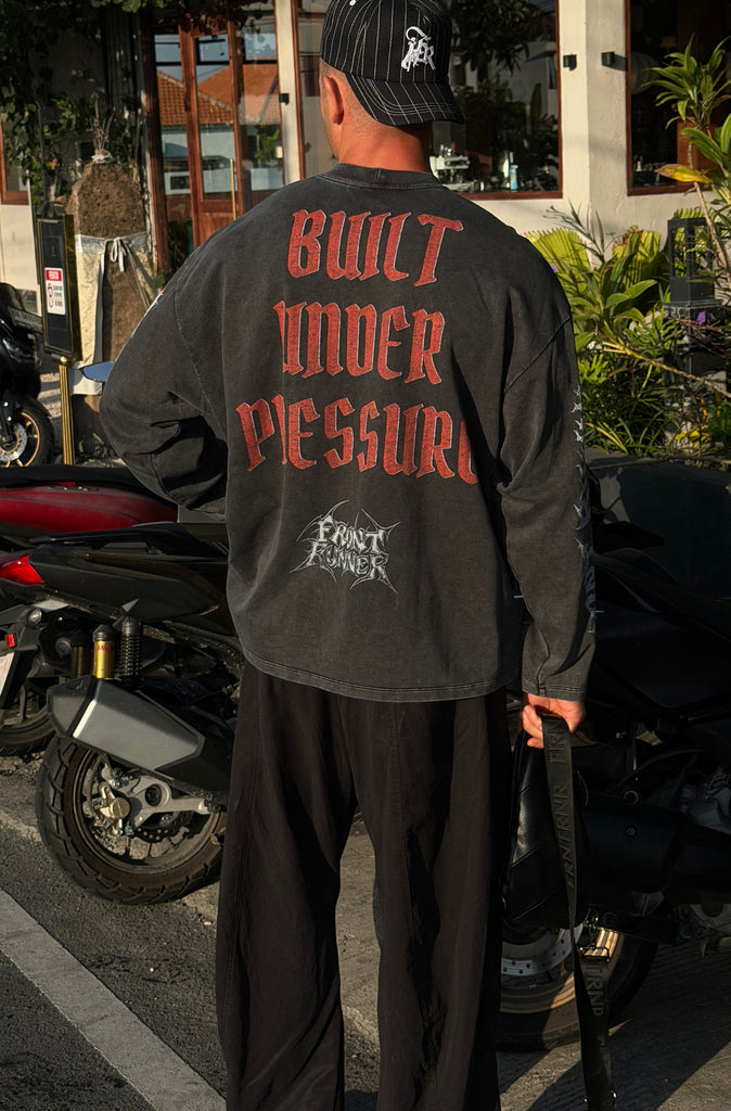 Pressure L/S Tee Washed Black