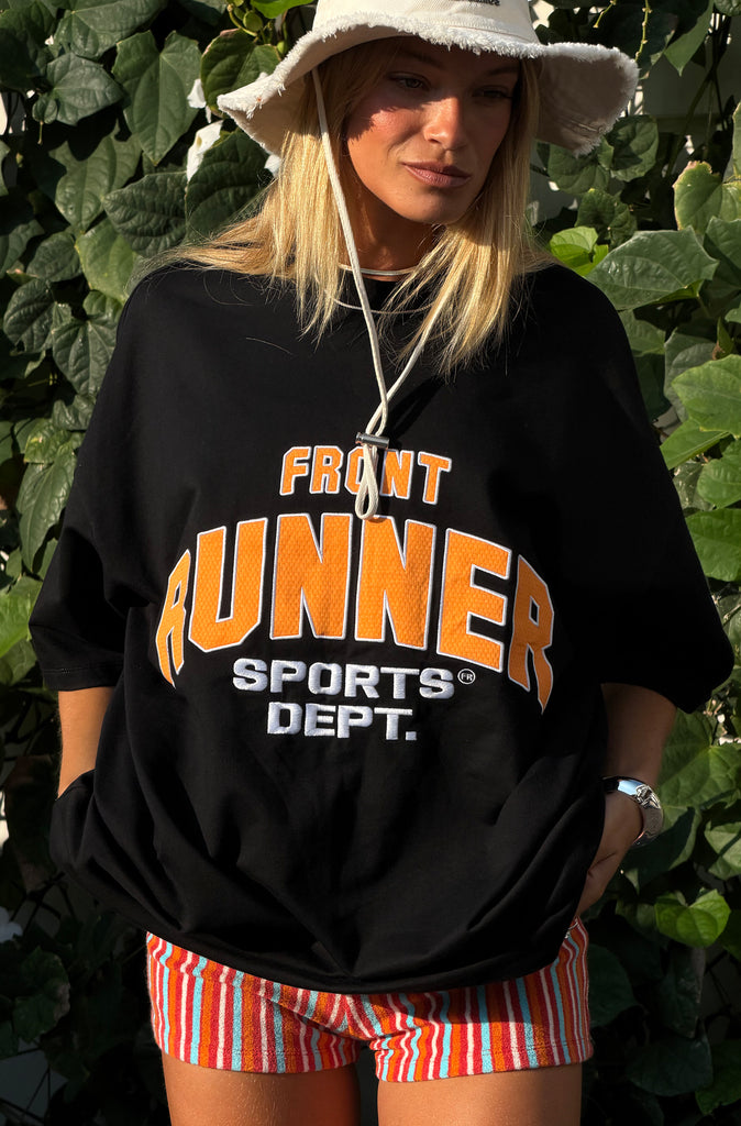 Sports Dept Tee Black Mandarin