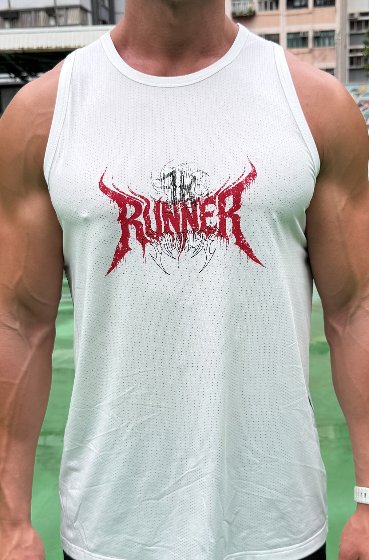 Overprint Singlet White [men]
