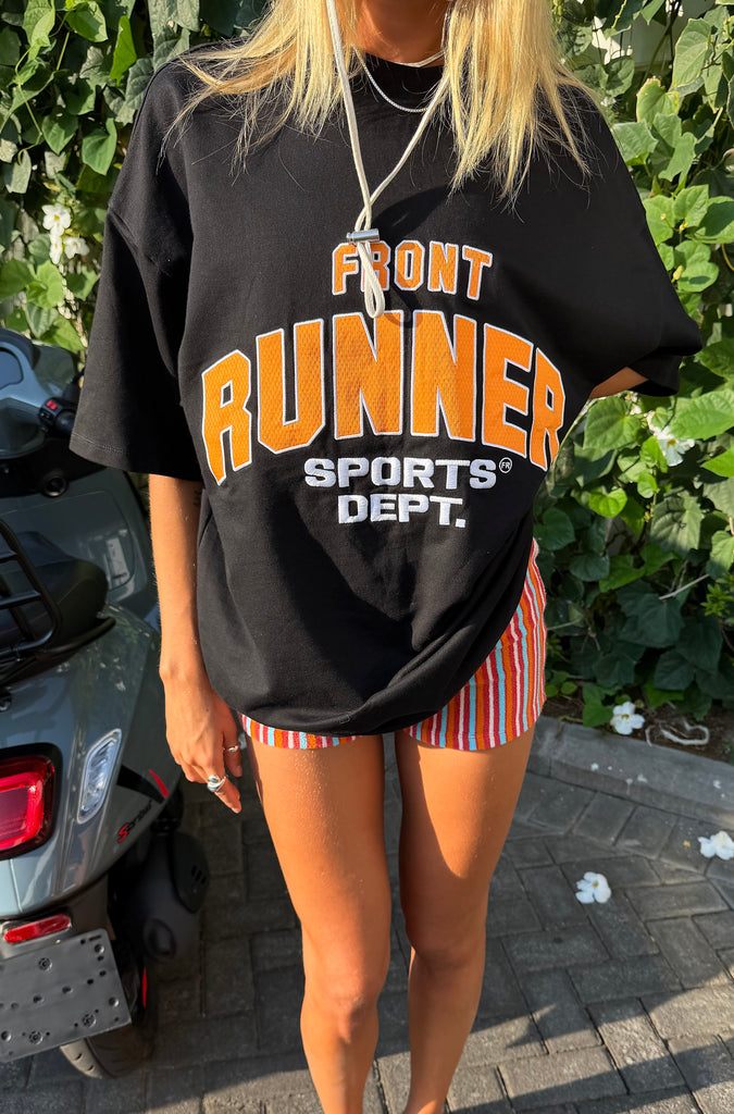 Sports Dept Tee Black Mandarin
