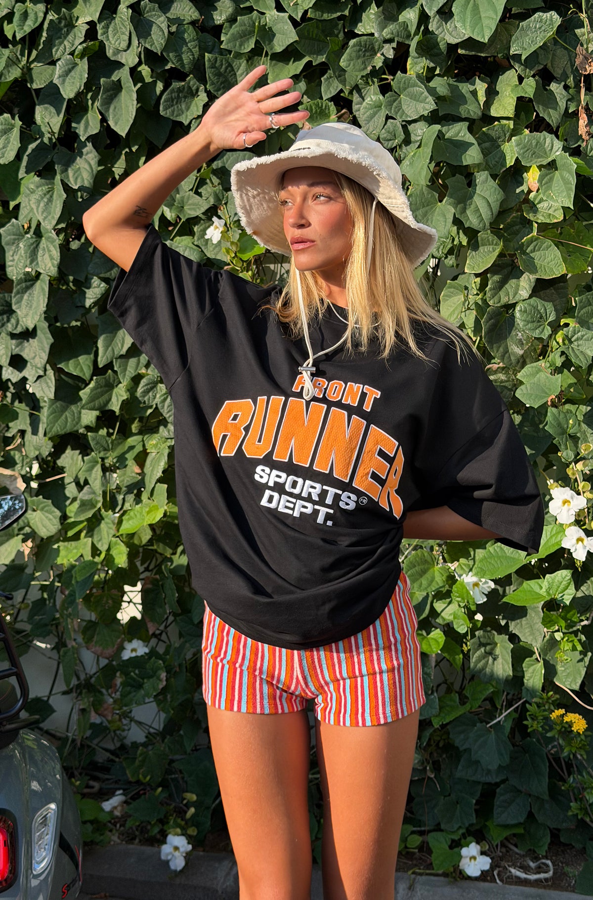 Sports Dept Tee Black Mandarin [women]