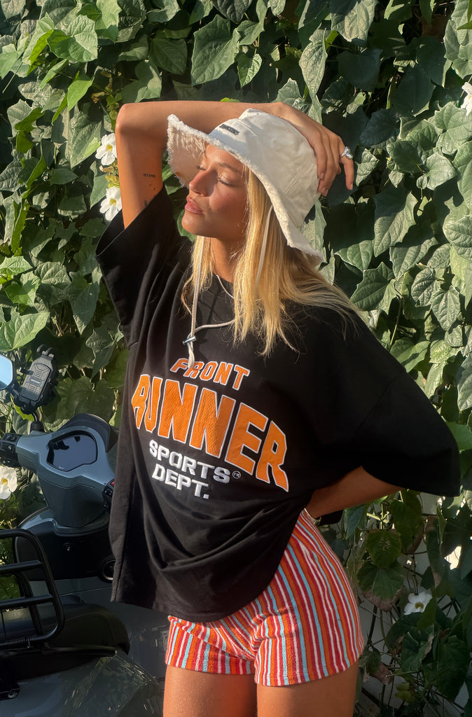 Sports Dept Tee Black Mandarin
