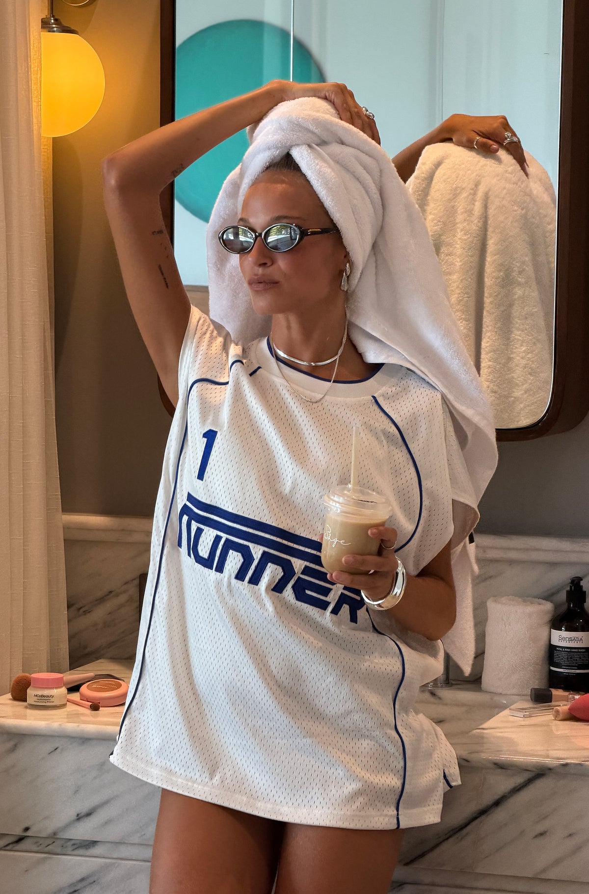 Striker Sleveless Jersey White Cobalt [women]