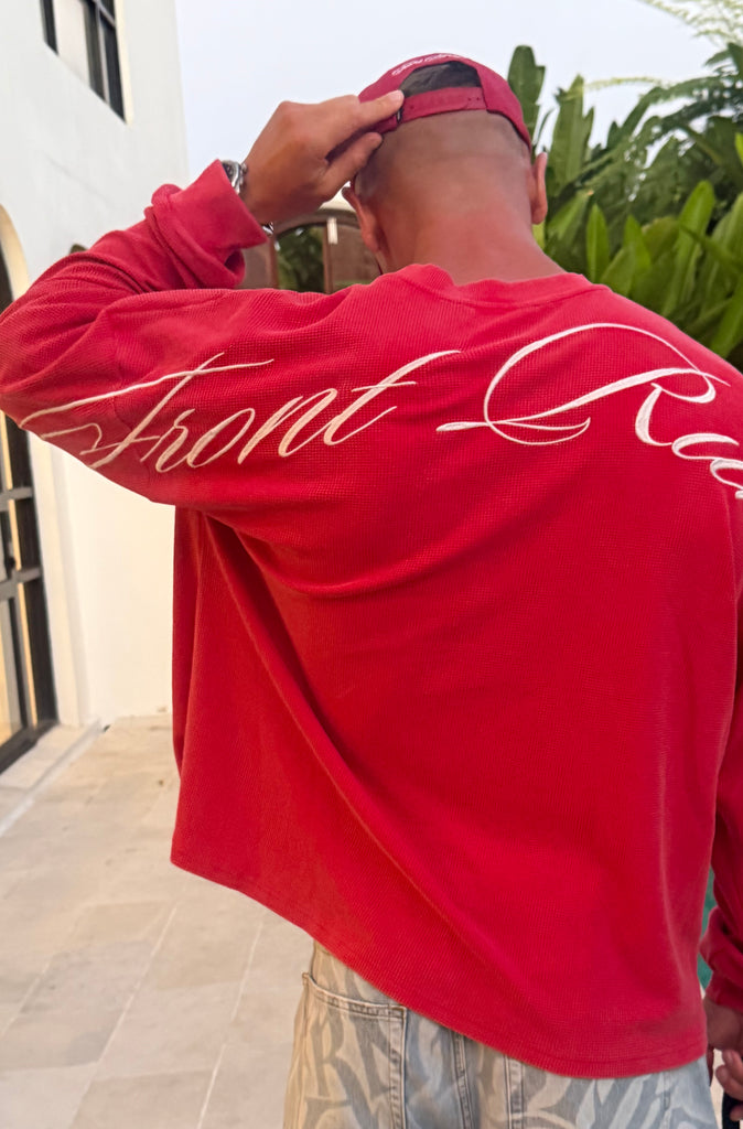 FR L/S Waffle Tee Vintage Cherry