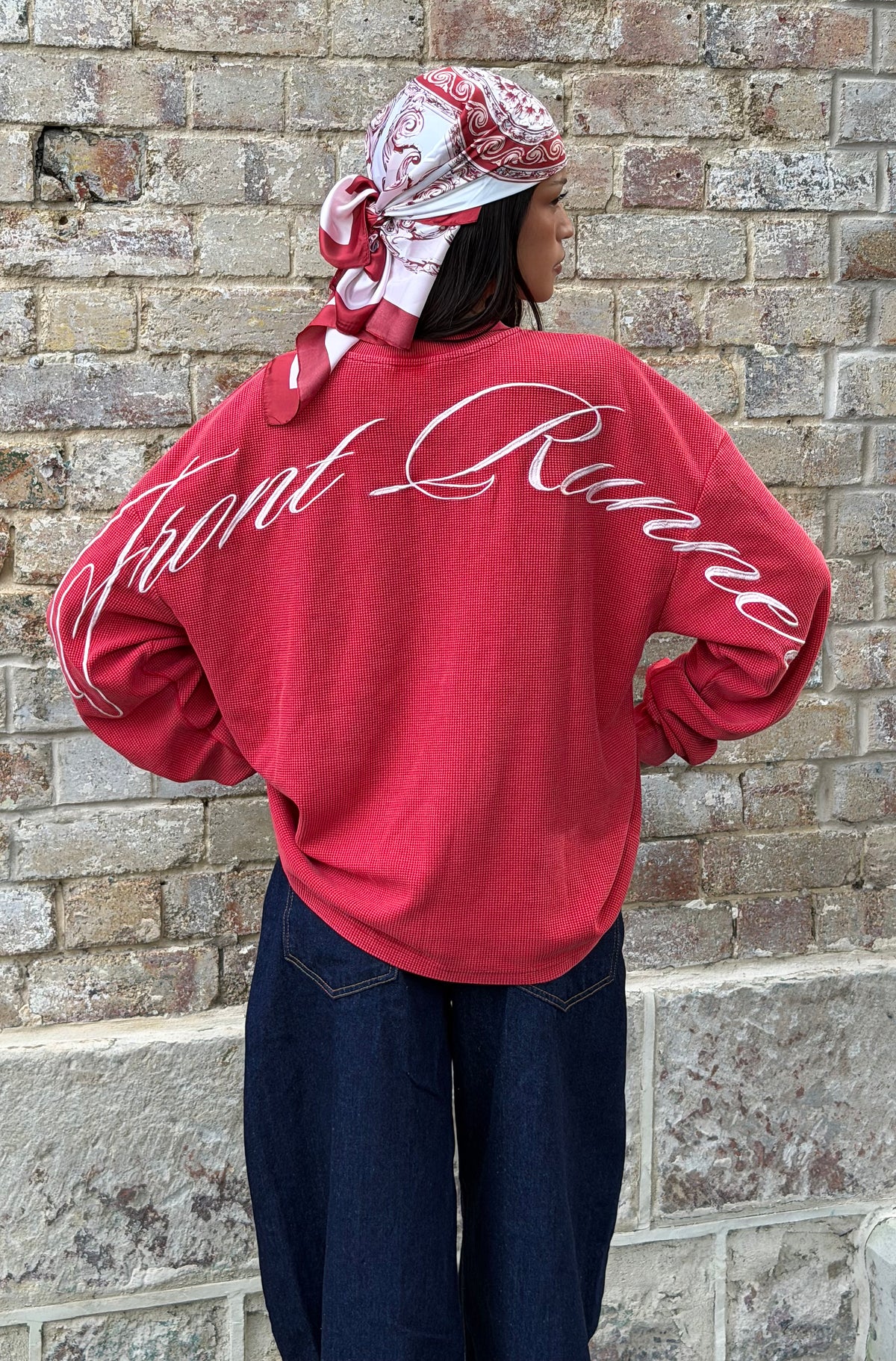 FR L/S Waffle Tee Vintage Cherry [women]
