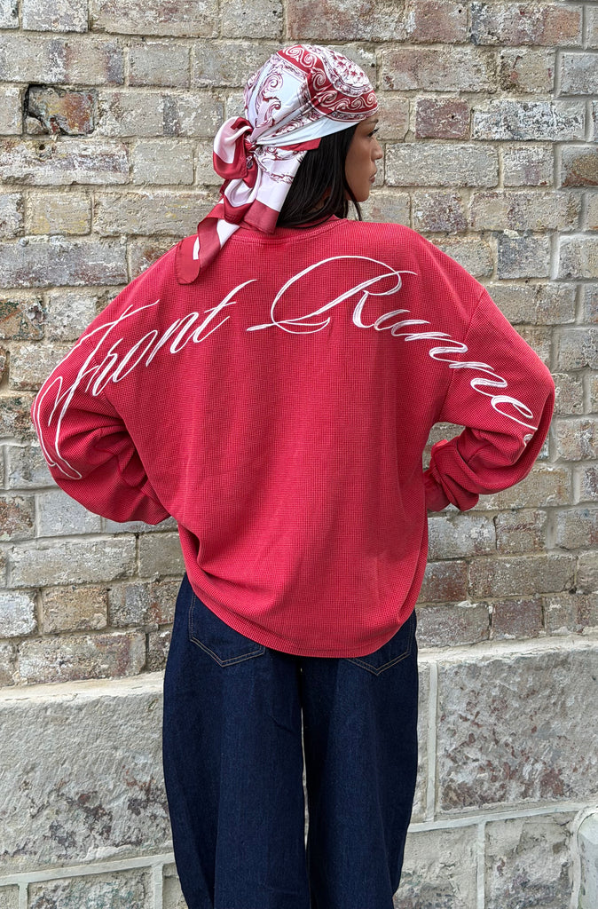 FR L/S Waffle Tee Vintage Cherry