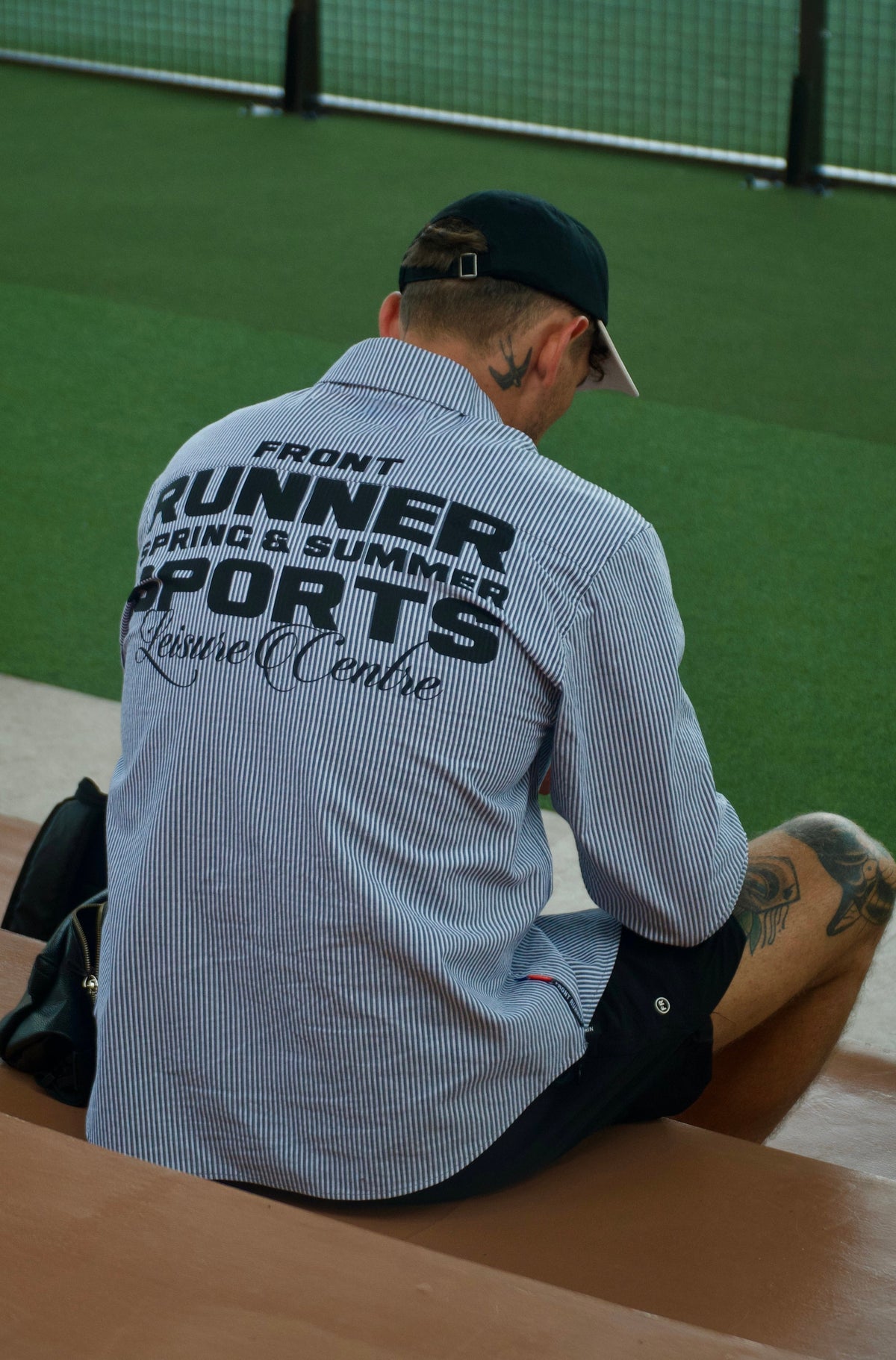 SS Leisure Shirt - Black Stripe - Men