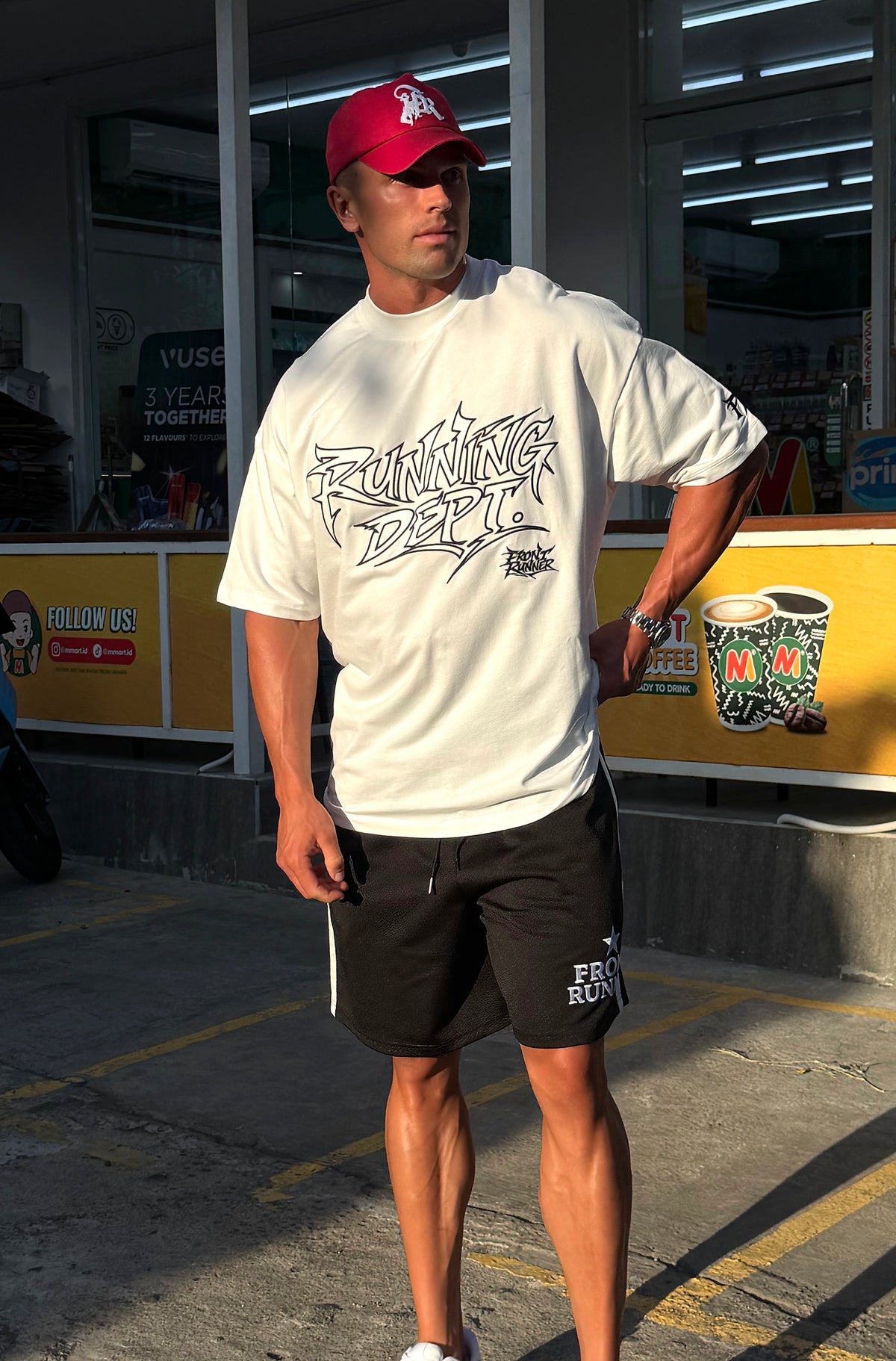 Streets Running Dept. Tee Vanilla [men]
