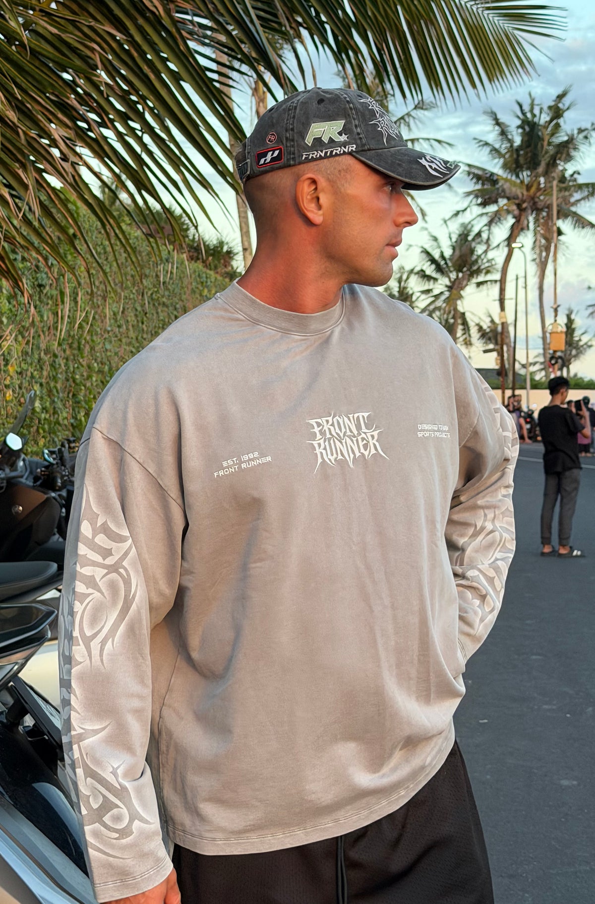 Ashline L/S Tee Concrete [men]