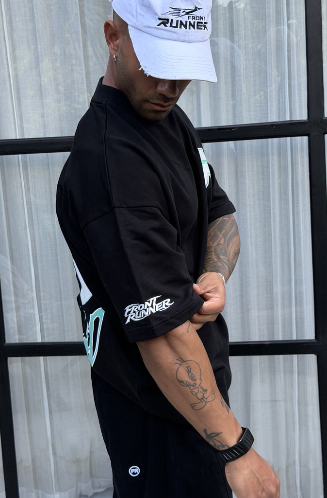 Downforce Tee Black Tiffany