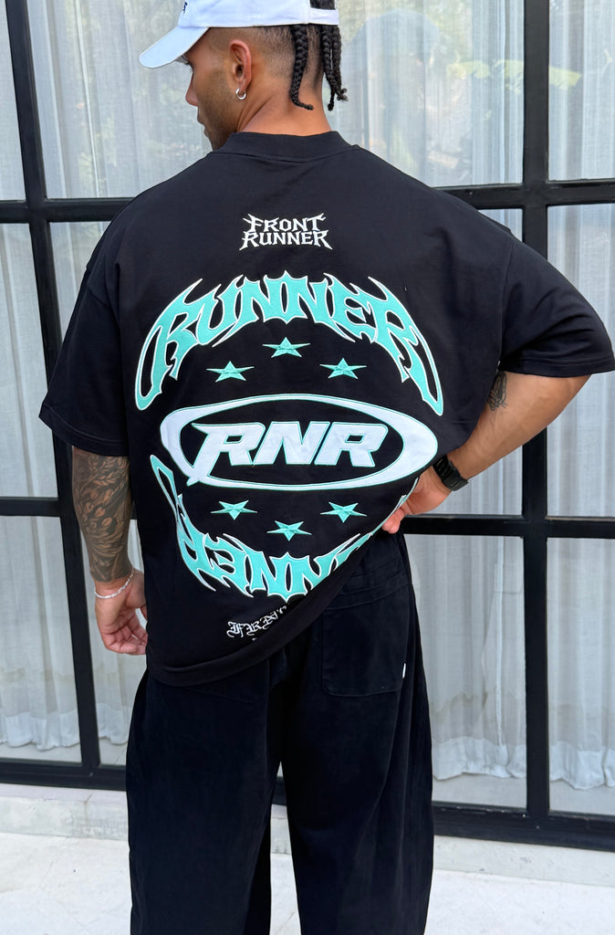Downforce Tee Black Tiffany