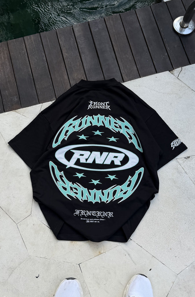 Downforce Tee Black Tiffany