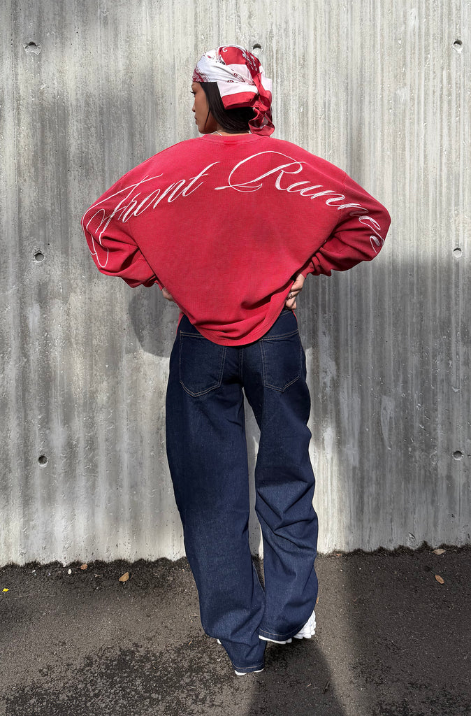 FR L/S Waffle Tee Vintage Cherry