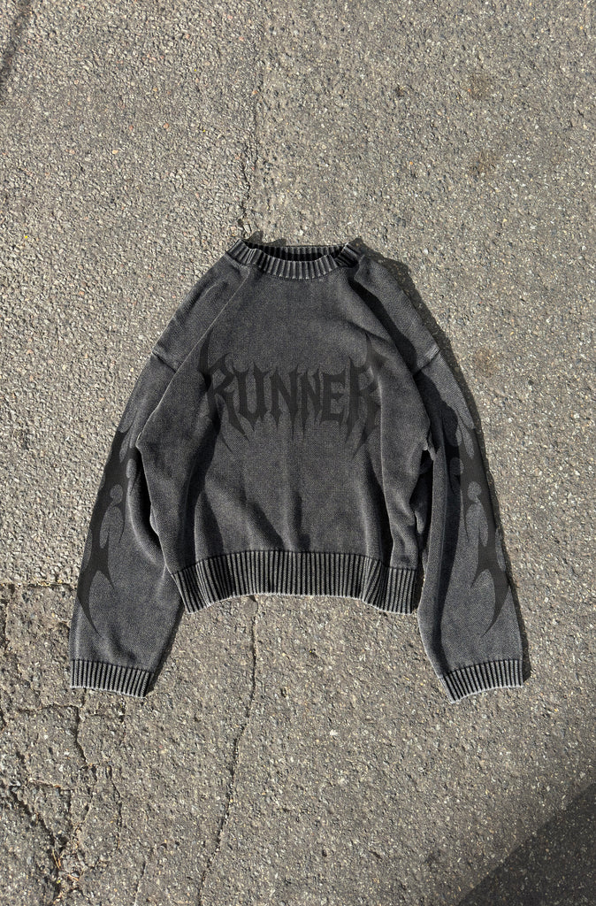 Signal Knit Washed Black