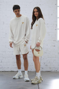 Pleated Long Sleeve Top - Ivory