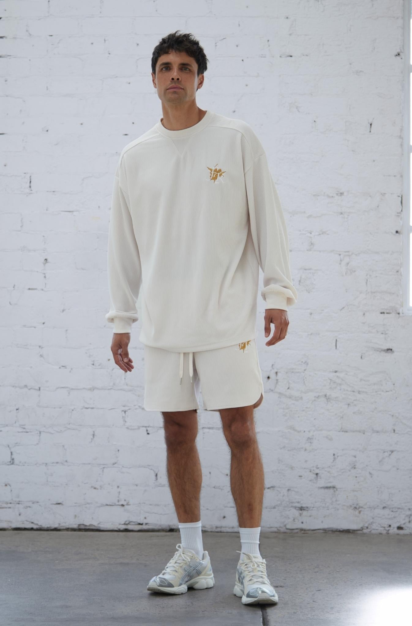 Pleated Long Sleeve Top - Ivory