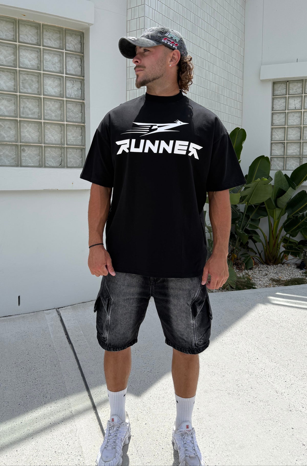 Road Runner Tee - Black & White - Men