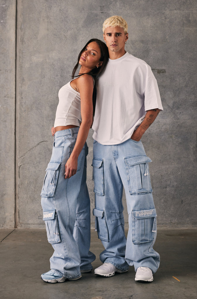 Viper Cargo Pant - Ice Denim