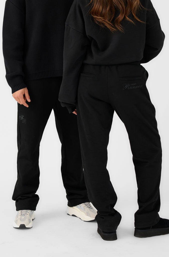 Straight Leg Sweatpant - Black